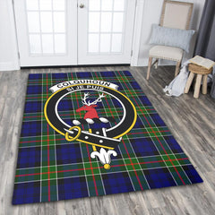 Colquhoun Modern Tartan Crest Area Rug