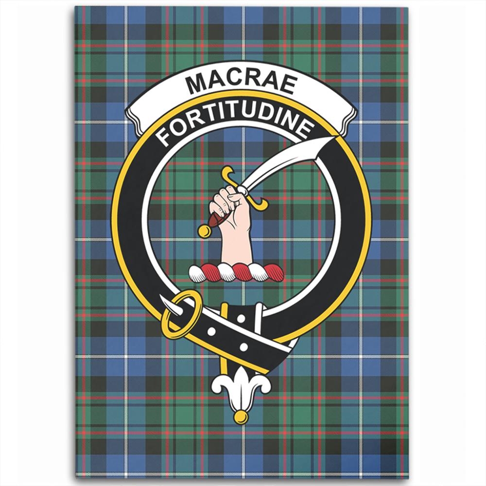 MacRae Hunting Ancient Tartan Crest Area Rug