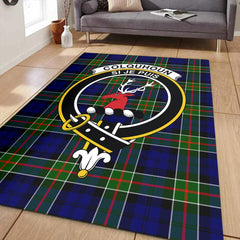 Colquhoun Modern Tartan Crest Area Rug