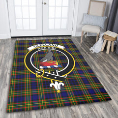 Clelland Modern Tartan Crest Area Rug