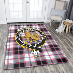 MacPherson Hunting Modern Tartan Crest Area Rug