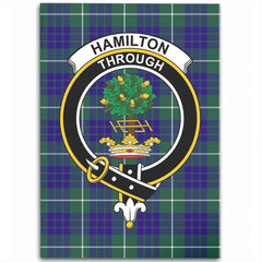 Hamilton Hunting Modern Tartan Crest Area Rug