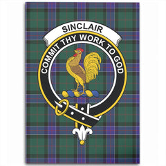Sinclair Hunting Modern Tartan Crest Area Rug
