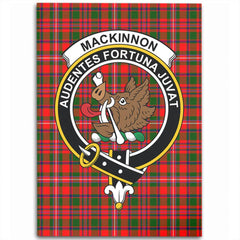 MacKinnon Modern Tartan Crest Area Rug