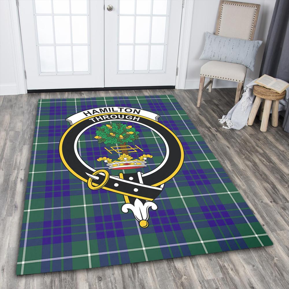 Hamilton Hunting Modern Tartan Crest Area Rug