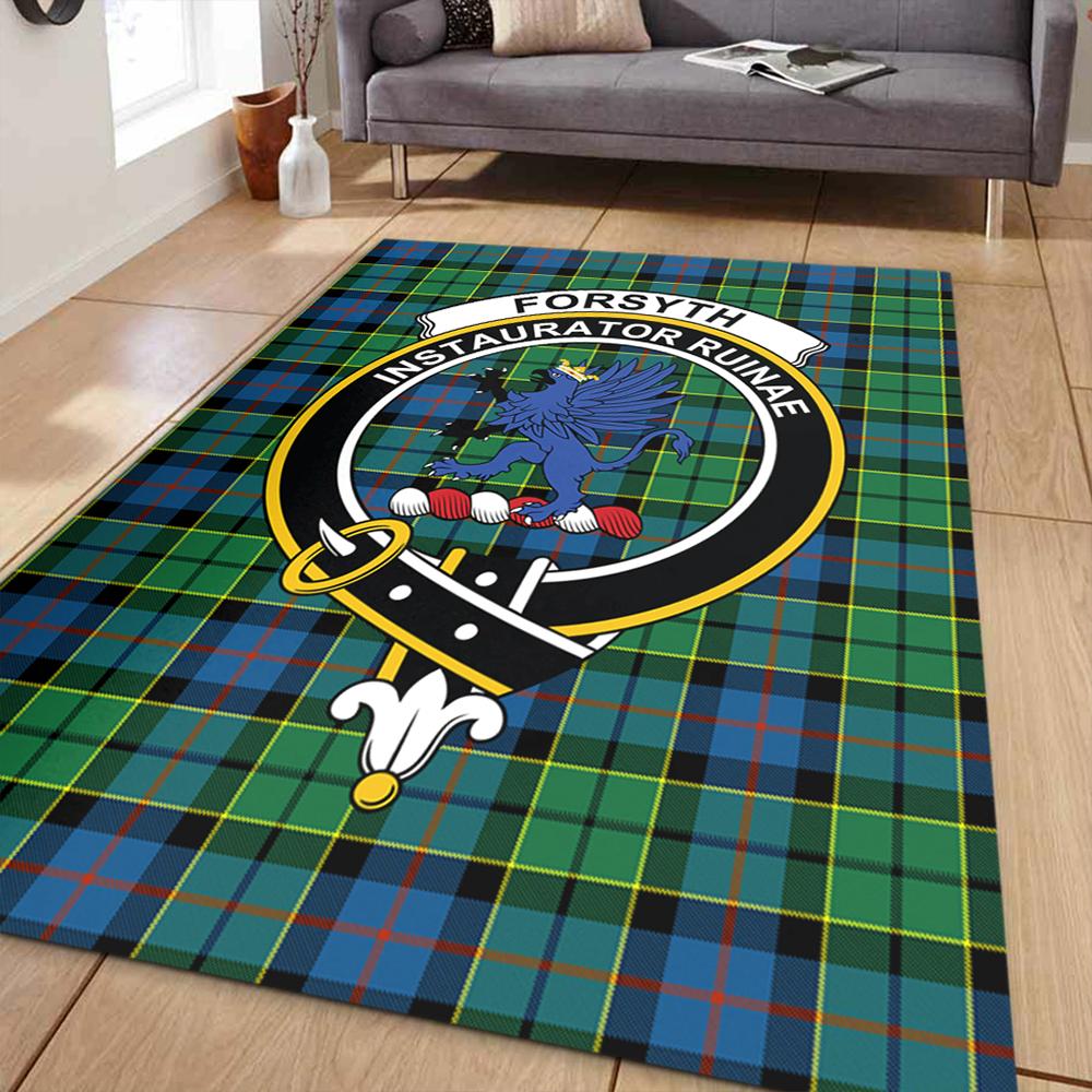 Forsyth Ancient Tartan Crest Area Rug