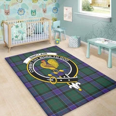 Sinclair Hunting Modern Tartan Crest Area Rug