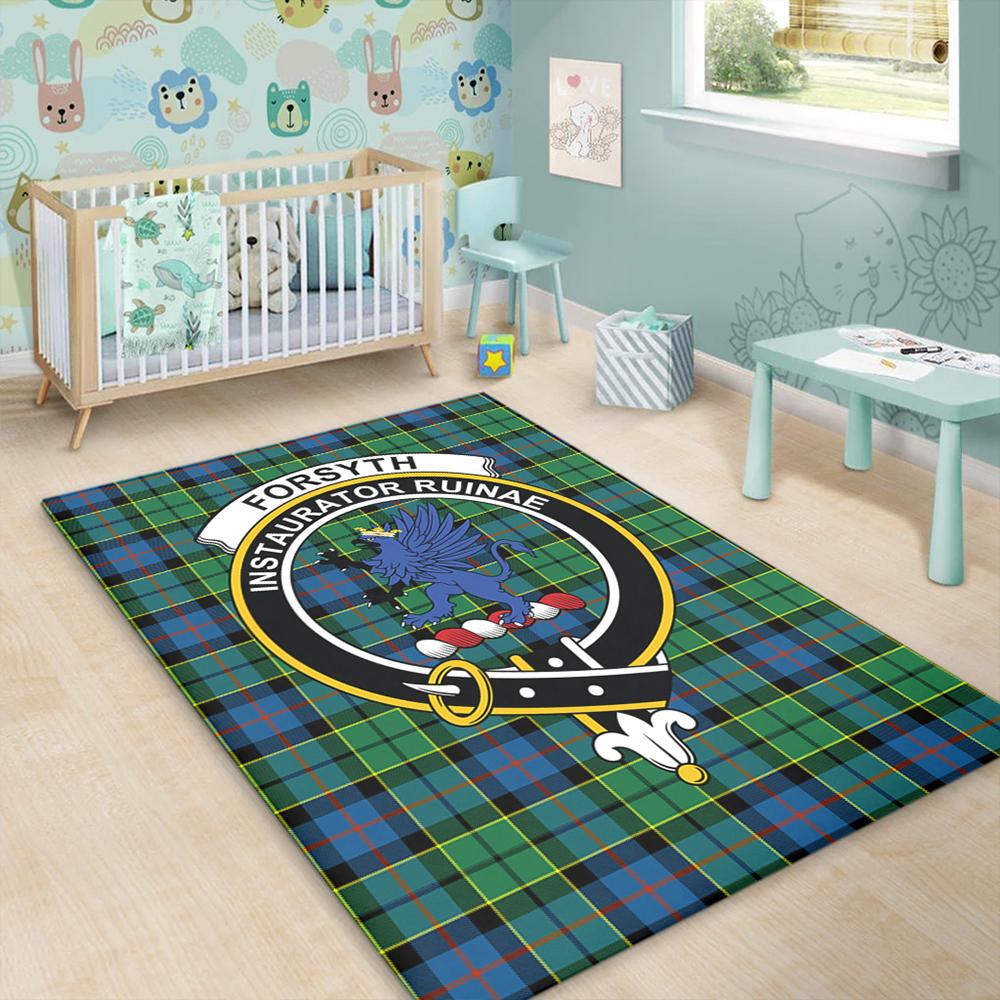 Forsyth Ancient Tartan Crest Area Rug