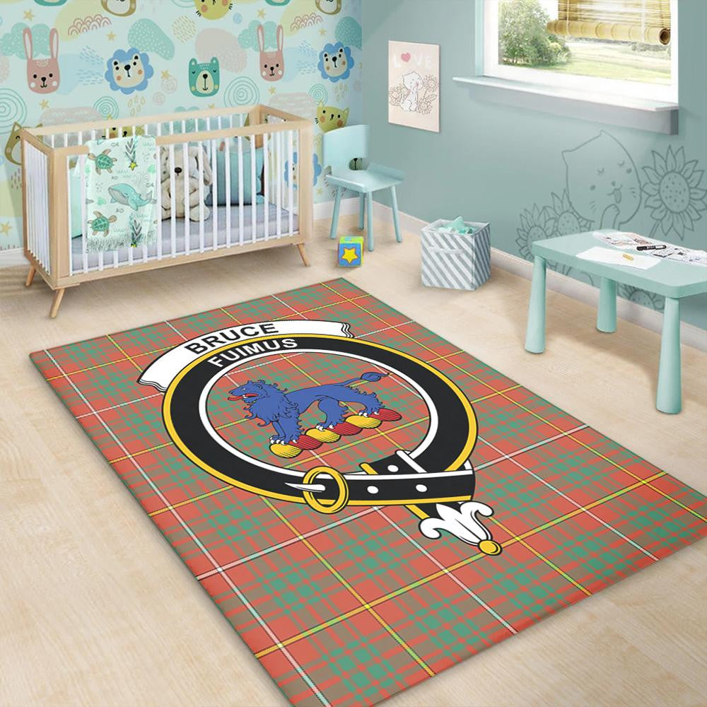 Bruce Ancient Tartan Crest Area Rug