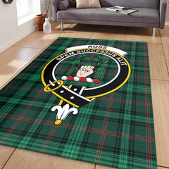 Ross Hunting Modern Tartan Crest Area Rug