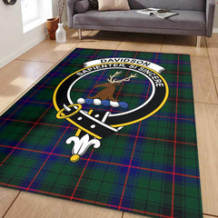 Davidson Modern Tartan Crest Area Rug