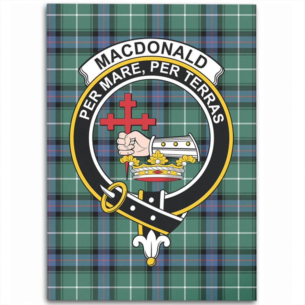 MacDonald of the Isles Hunting Ancient Tartan Crest Area Rug