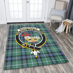MacDonald of the Isles Hunting Ancient Tartan Crest Area Rug