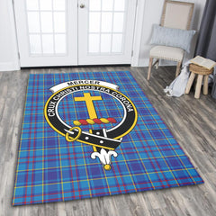 Mercer Modern Tartan Crest Area Rug