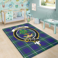 Hamilton Hunting Modern Tartan Crest Area Rug