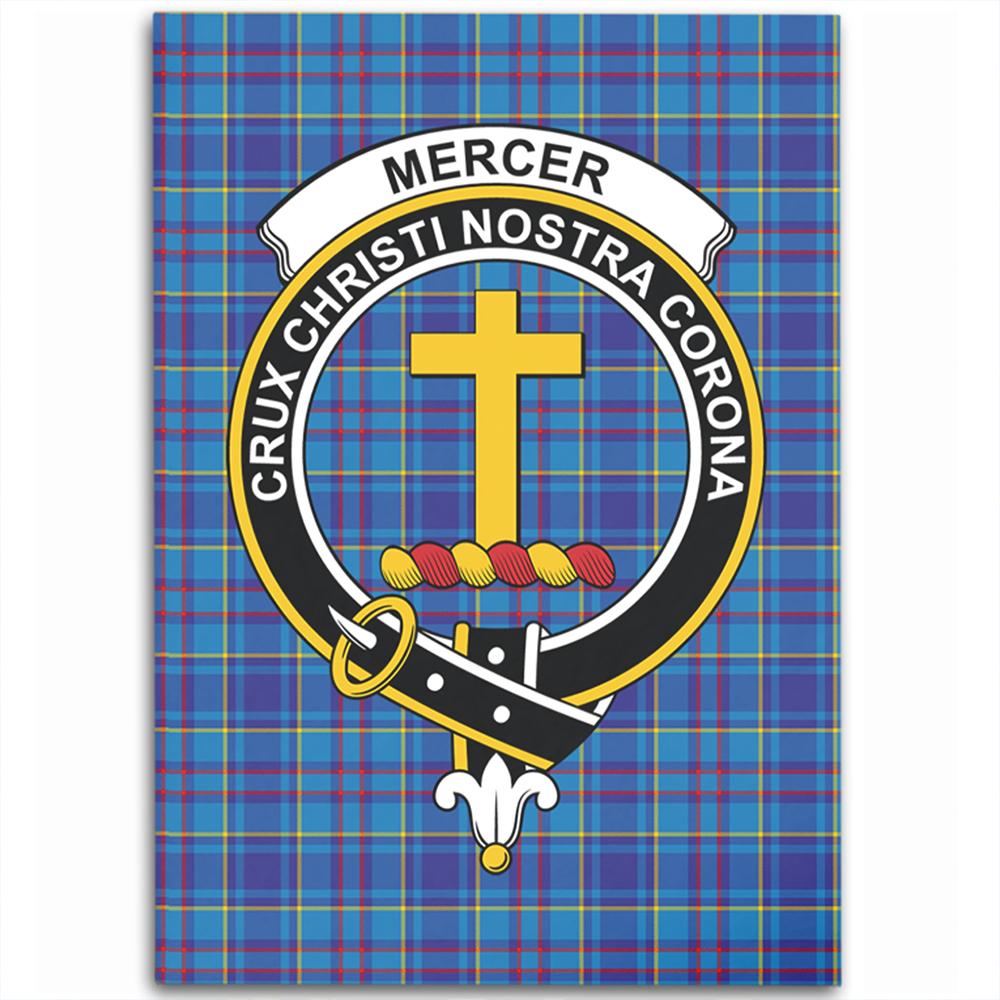 Mercer Modern Tartan Crest Area Rug