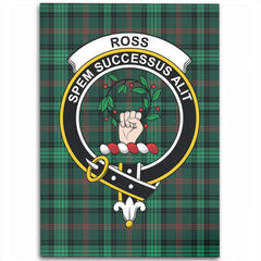 Ross Hunting Modern Tartan Crest Area Rug