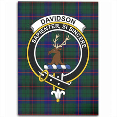 Davidson Modern Tartan Crest Area Rug