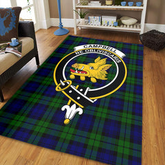 Campbell Modern Tartan Crest Area Rug