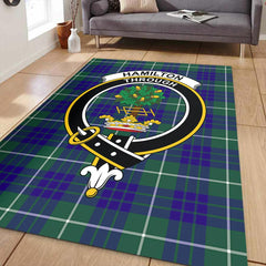 Hamilton Hunting Modern Tartan Crest Area Rug