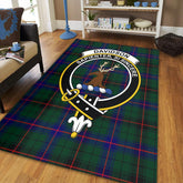 Davidson Modern Tartan Crest Area Rug