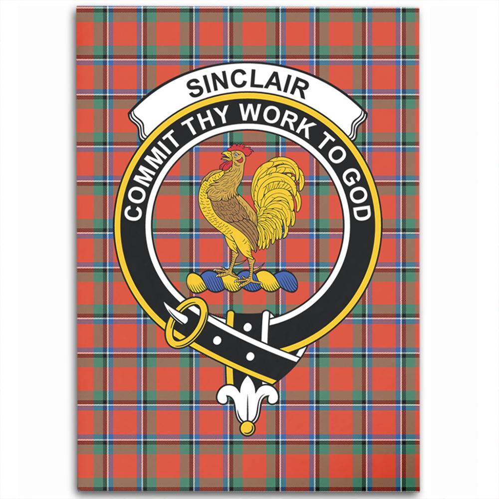 Sinclair Ancient Tartan Crest Area Rug