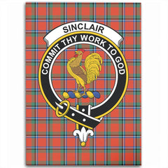 Sinclair Ancient Tartan Crest Area Rug