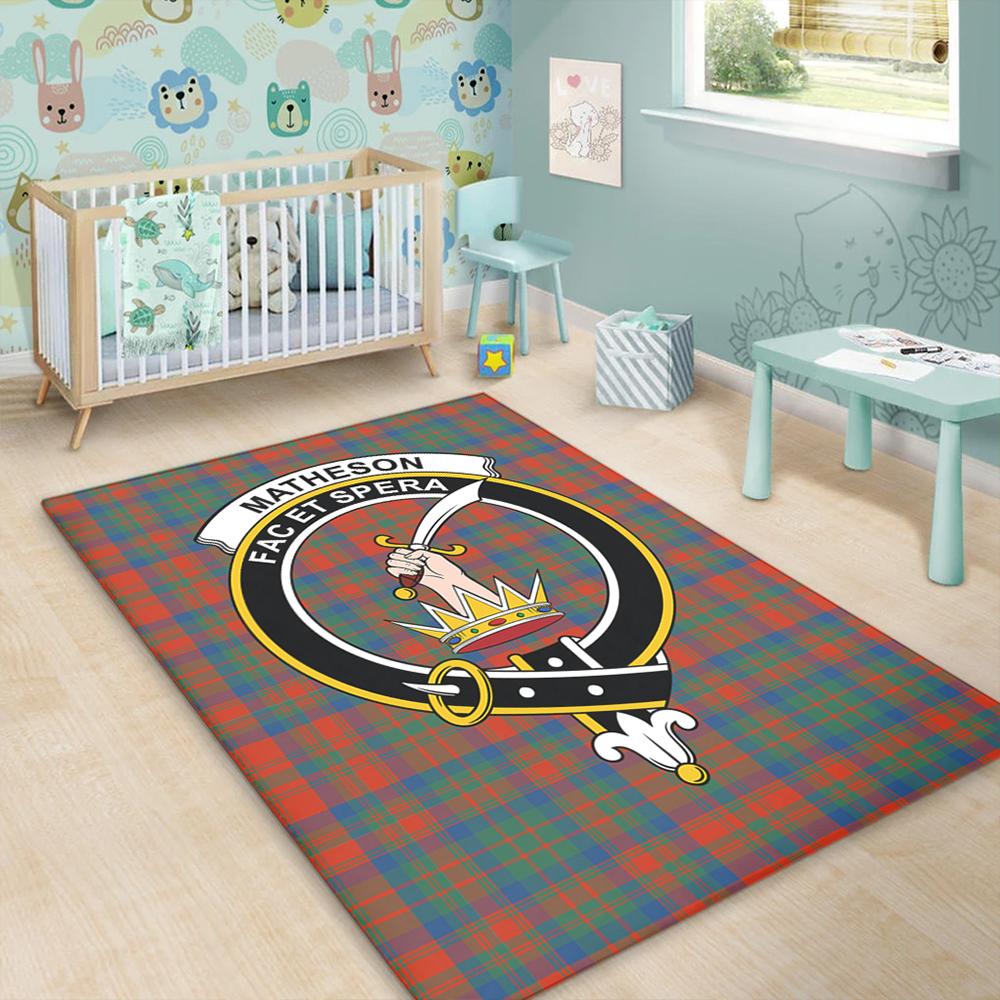 Matheson Ancient Tartan Crest Area Rug