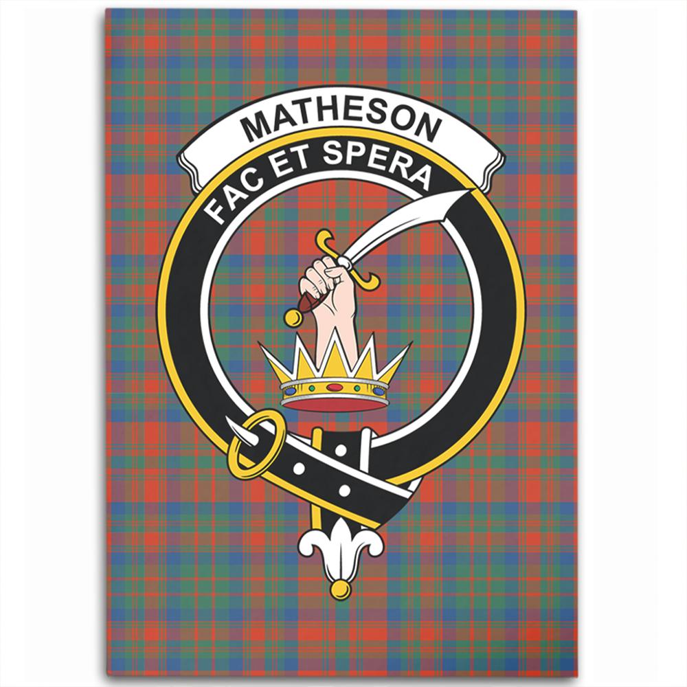 Matheson Ancient Tartan Crest Area Rug