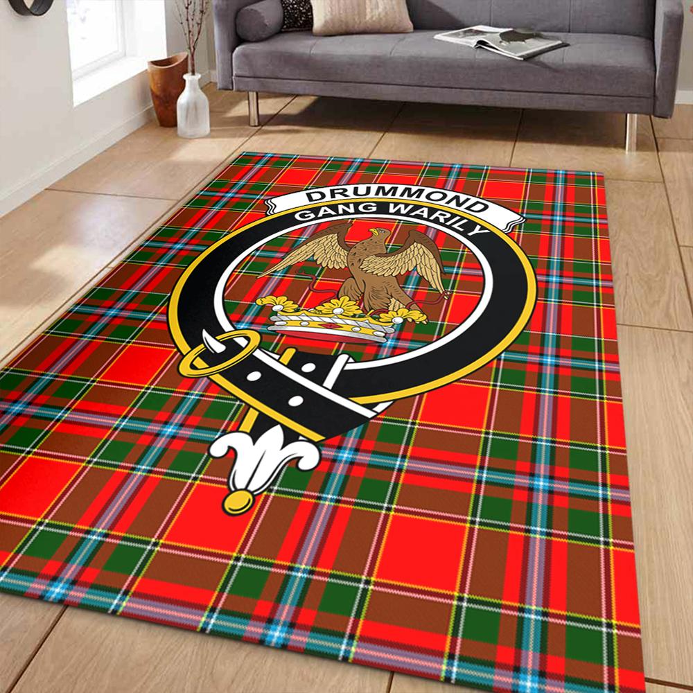 Drummond of Perth Tartan Crest Area Rug
