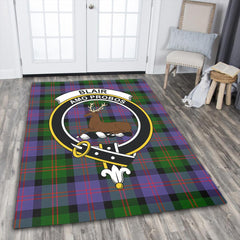 Blair Modern Tartan Crest Area Rug