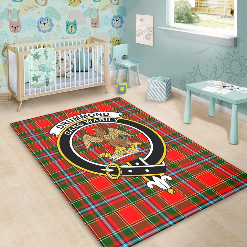 Drummond of Perth Tartan Crest Area Rug
