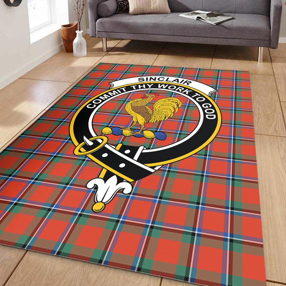Sinclair Ancient Tartan Crest Area Rug