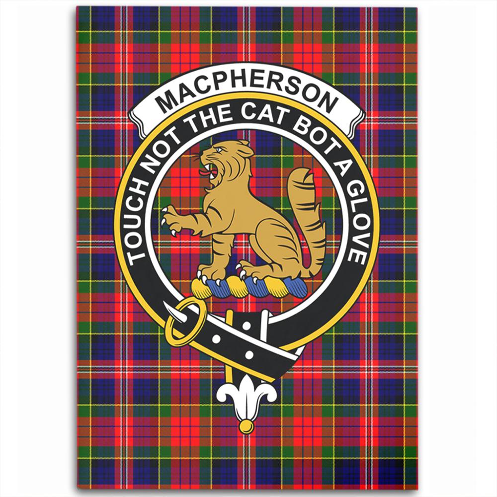 MacPherson Modern Tartan Crest Area Rug
