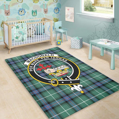 MacDonald of the Isles Hunting Ancient Tartan Crest Area Rug