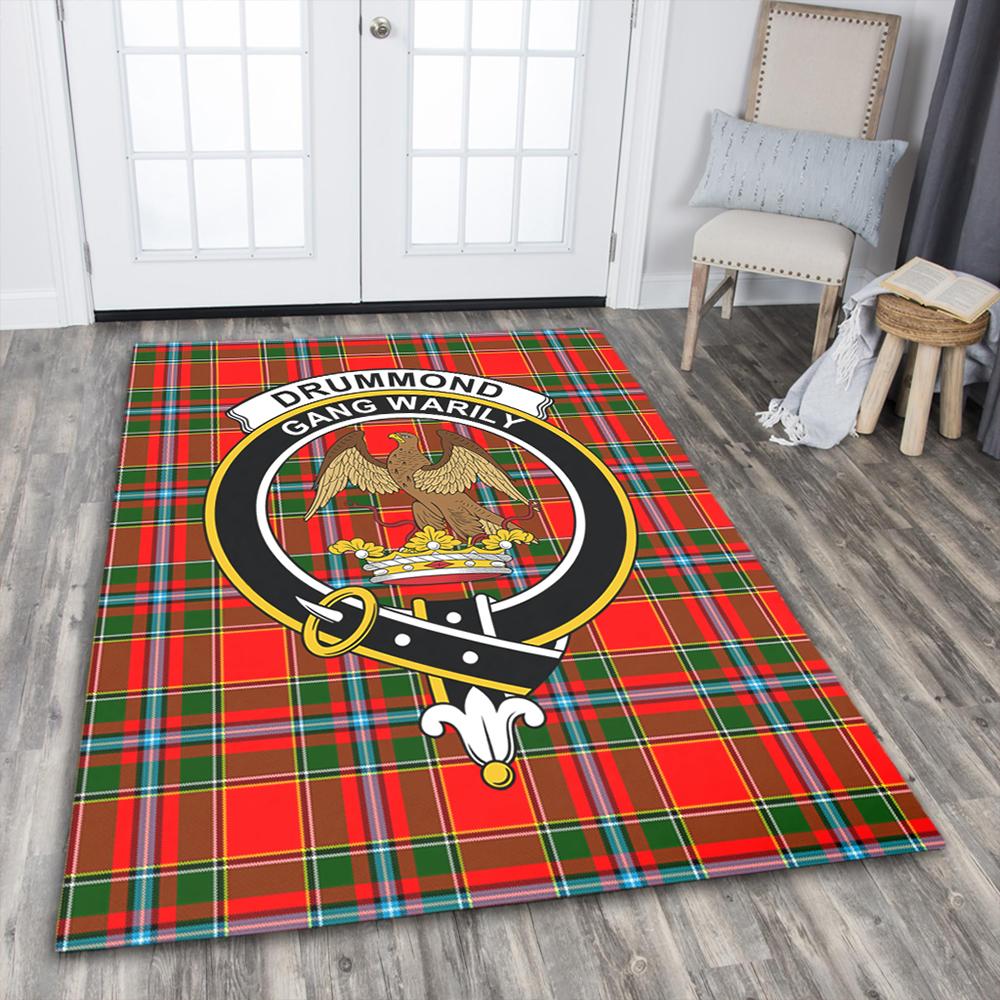 Drummond of Perth Tartan Crest Area Rug