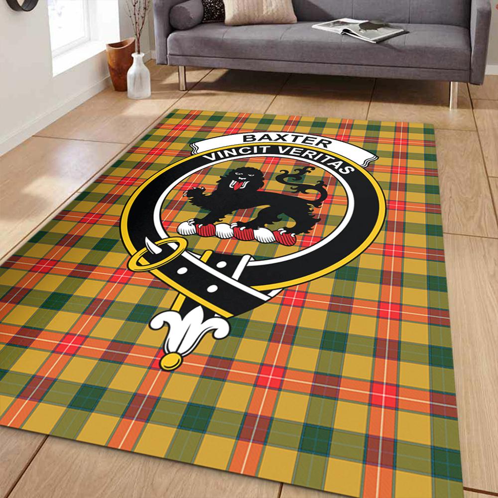 Baxter Modern Tartan Crest Area Rug
