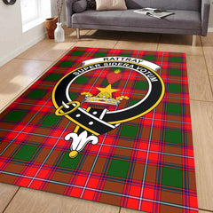 Rattray Modern Tartan Crest Area Rug