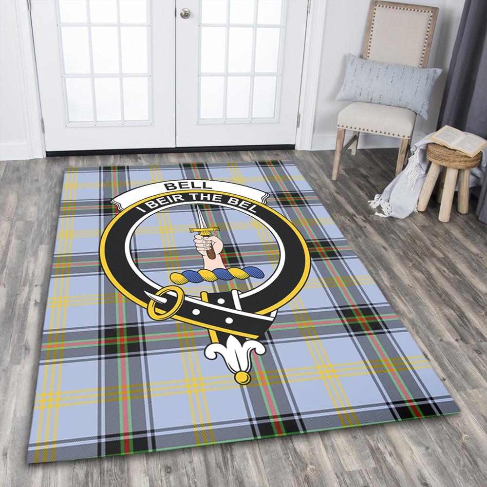 Bell of the Borders Tartan Crest Area Rug