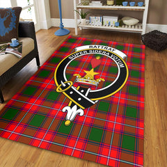 Rattray Modern Tartan Crest Area Rug