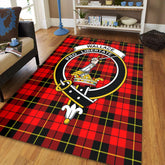 Wallace Hunting - Red Tartan Crest Area Rug