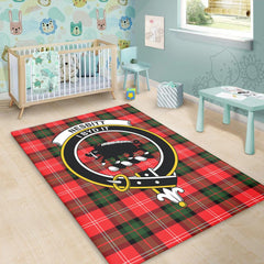 Nesbitt Modern Tartan Crest Area Rug