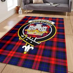 MacLachlan Modern Tartan Crest Area Rug