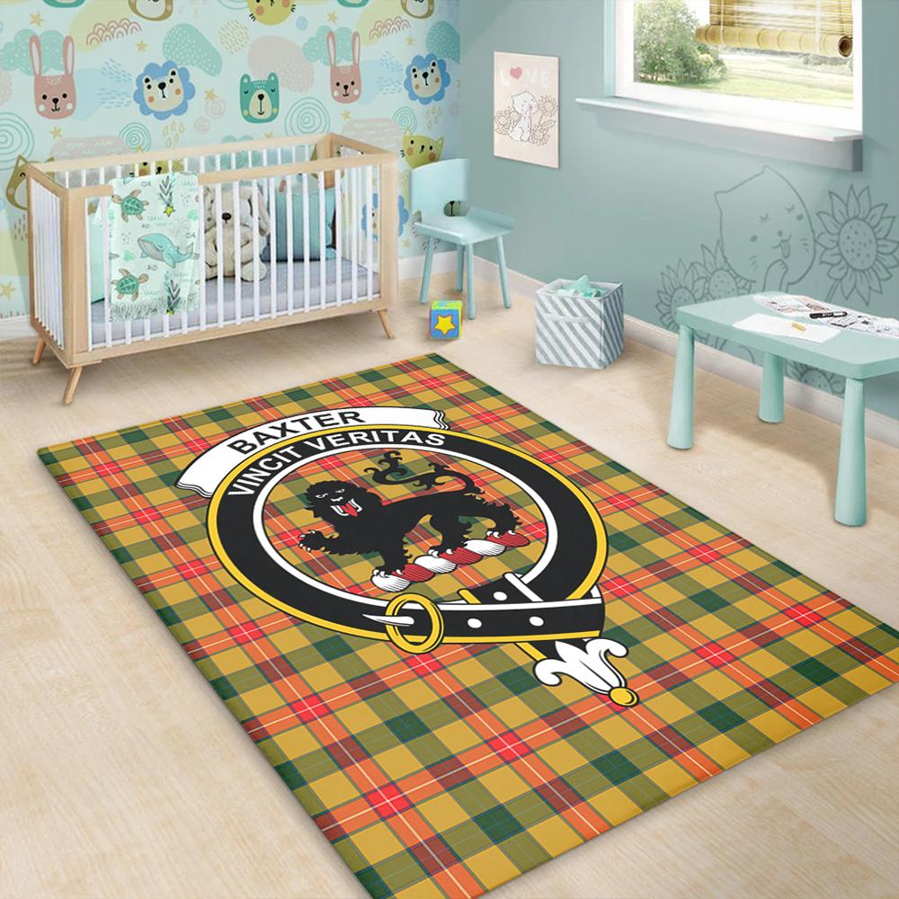 Baxter Modern Tartan Crest Area Rug