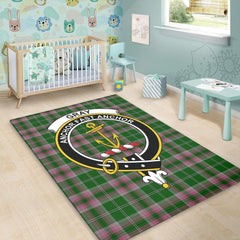 Gray Tartan Crest Area Rug
