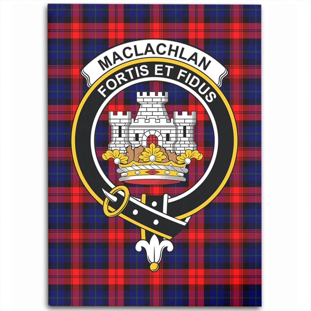 MacLachlan Modern Tartan Crest Area Rug