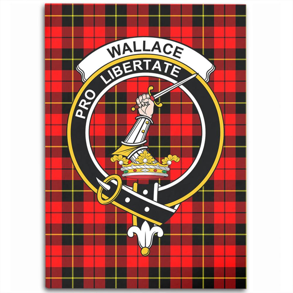Wallace Hunting - Red Tartan Crest Area Rug