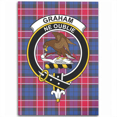 Graham of Menteith Red Tartan Crest Area Rug