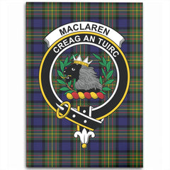 MacLaren Modern Tartan Crest Area Rug