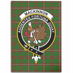 MacKinnon Hunting Modern Tartan Crest Area Rug
